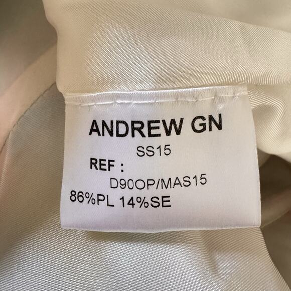 Andrew Gn Runway Dress SS15 Multicolor Abstract Print Silk Blend Mini 36 NWT - Picture 13 of 14